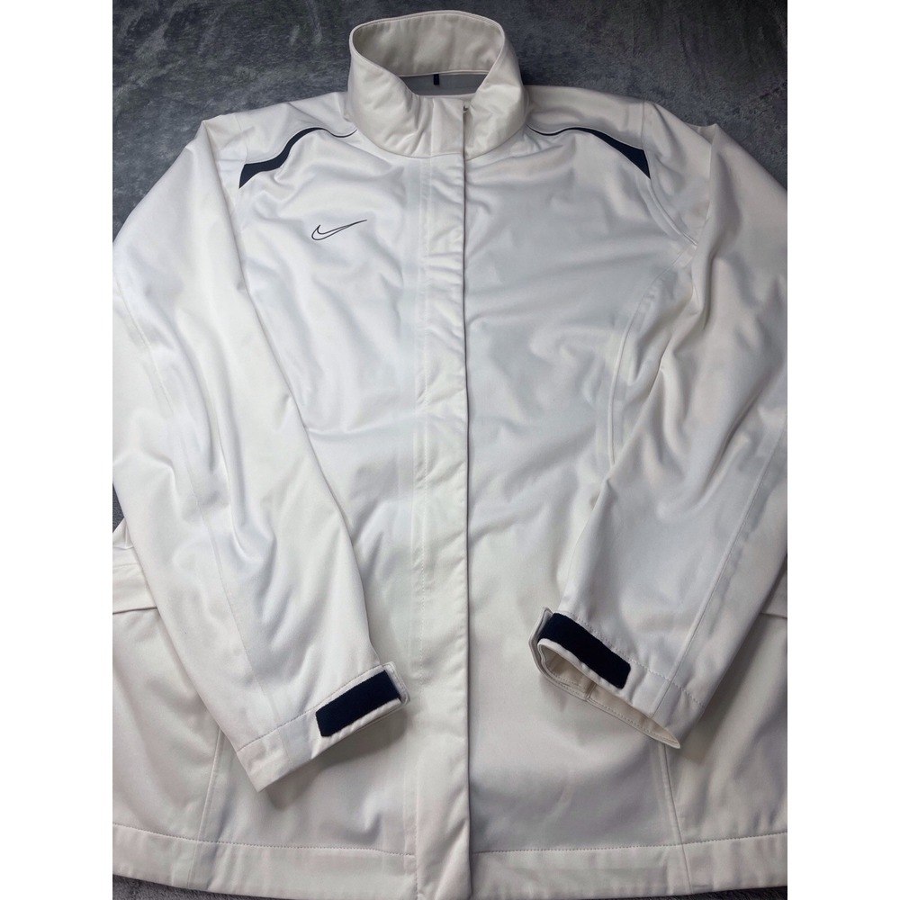 Womens Nike Golf Storm Fit Jacket Full Zip Long Sleeve‎ Cream 484227 Size XL